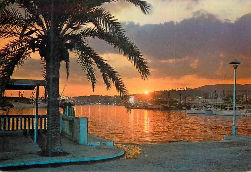 Palma de Mallorca — Coucher de Soleil dans la Baie — Distribuidora Rotser - Recto