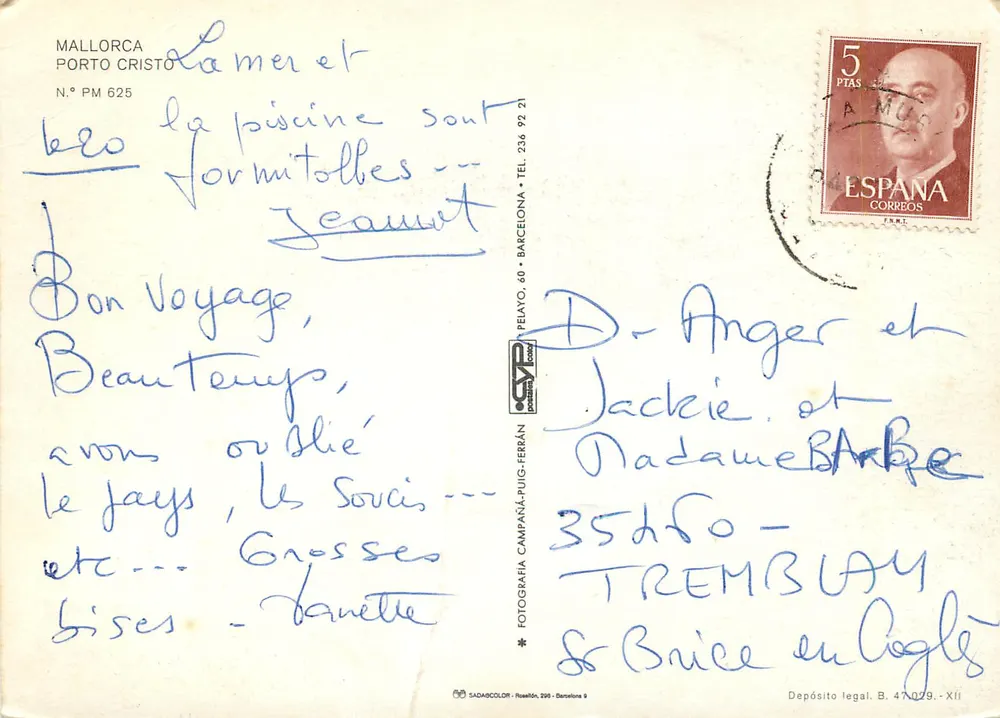 Porto Cristo — Mallorca — SADARCOLOR, n° PM 625 - Back