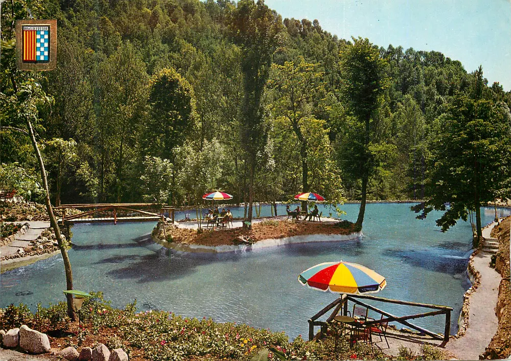 Lago Estació Servei Molvíl·sa — Rives de Freser, Catalunya — Éditeur Comercial Escudo de Oro, n° 2449 - Frente