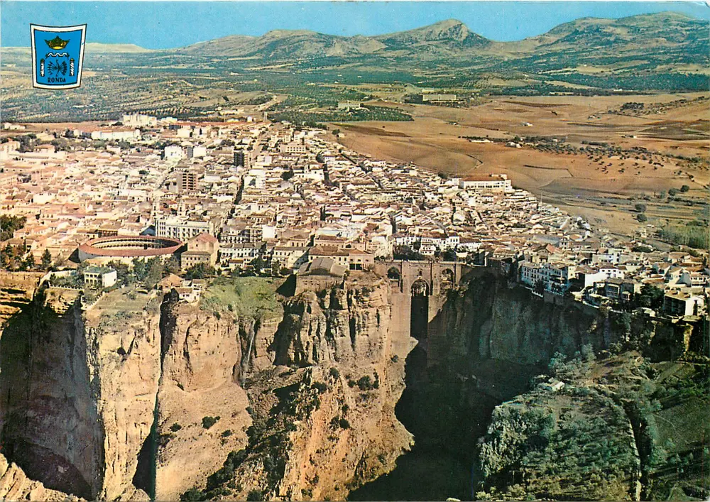 Ronda — Teilansicht und Tajo — Garrido Delgado Hijos - Vorderseite