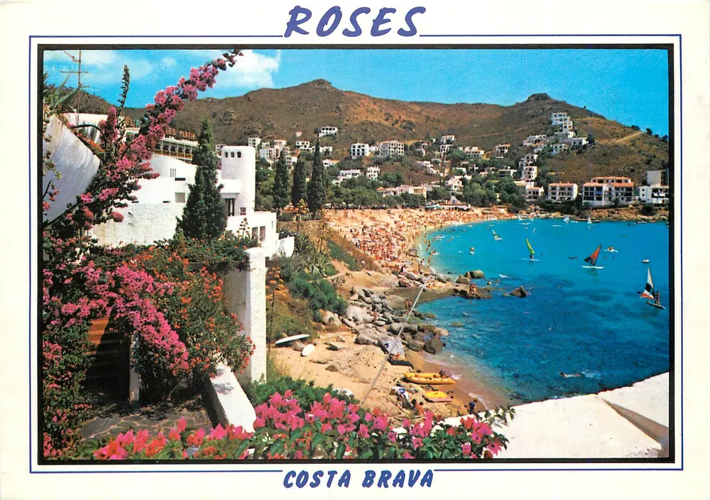 Rosen — Costa Brava — Verlag Foto-Editions CATALAN BARÇ — Serie VIDA Y COLOR - Vorderseite