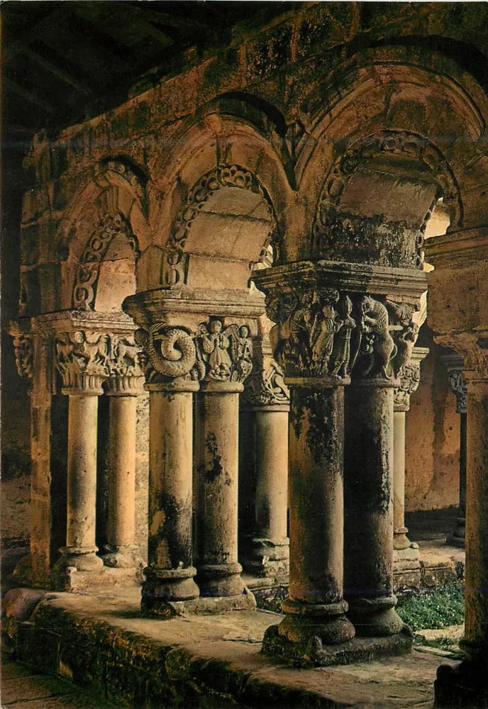 Santillana del Mar — Kollegiate Kirche (Säulenknaufen vom Kavalier) — COBAS & Cía, n° 276 - Vorderseite