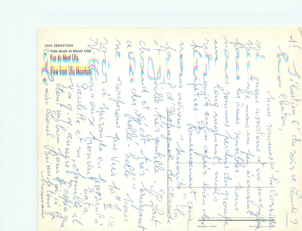 San Sebastián — Widok z Monte Ulía — Fournier-Vitoria - Rewers