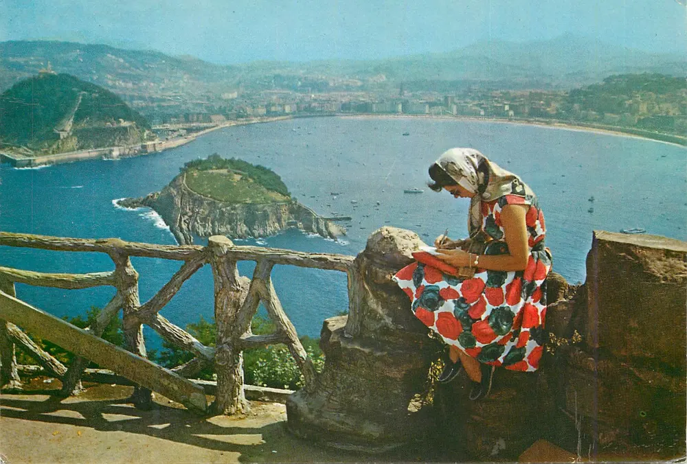 La Concha vista do Monte Igueldo — San Sebastián — Editor: Tarjeta Postal, Série II, N° 9201 - Frente