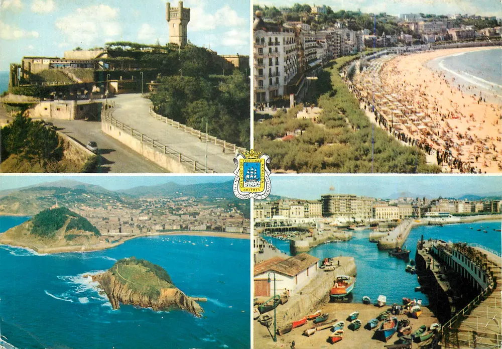 San Sebastián — vista panorâmica — Fournier, n° 5 - Irún - Frente