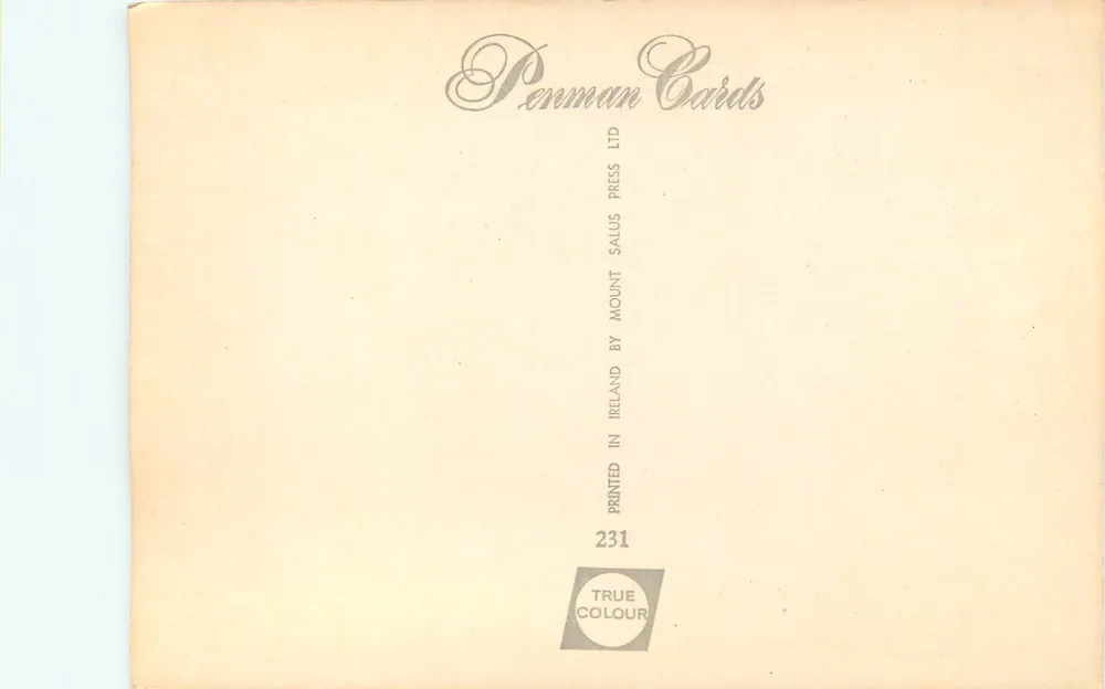 커스텀 하우스와 리프리 강, 더블린, 아일랜드 — Penman Cards Ltd, 번호 231 - 뒷면