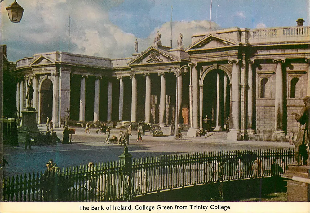Die Bank of Ireland, College Green von Trinity College — Penman Cards, Nr. 189 - Vorderseite