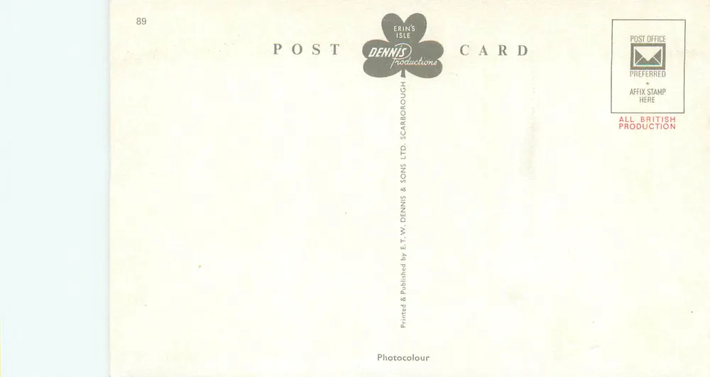 Giant's Organ, Giant's Causeway, Co. Antrim, N.I. — G.0233 - Rückseite