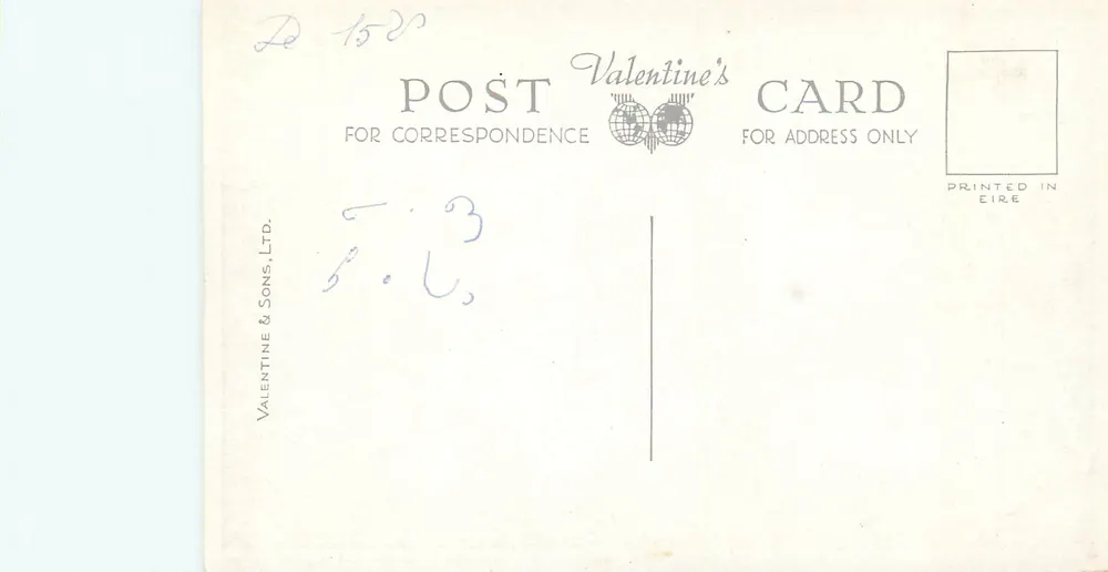 Poul-na-Gorm (The Blue Pool) — Lago de Poul-na-Gorm — Glengarriff — Valentine's Sons & Sons, Ltd. n° R.2464 - Verso