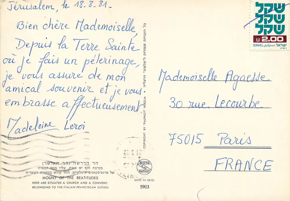 Berg der Bienenvreugden — uitgever Palphot, n° 5903 - Achterkant