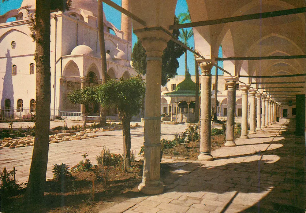Hof der El Jazzar-Moschee — Akko — Verlag Palphot, Nr. 5850 - Vorderseite