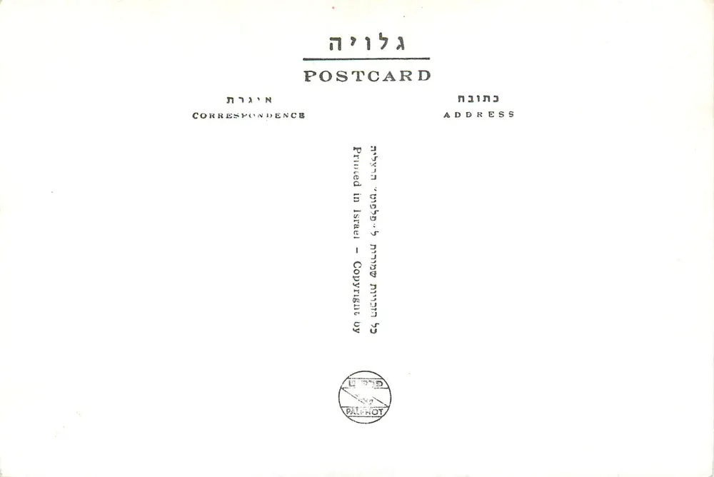 Grób Rahel — pod wielkim oliwkiem — wydawca Palhot, nr 498 - Rewers
