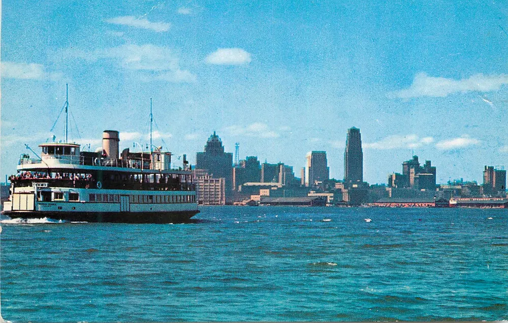 Fähre und Skyline von Toronto — Toronto, Ontario, Kanada — P10169 — Verlag Colourprint Publishers, Inc. - Vorderseite