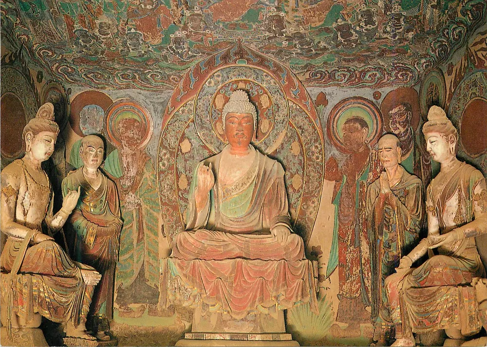 Höhle 328 — Malerei aus Ton — Tang-Dynastie (618-907 n. Chr.) — China National Publications Import and Export Corporation - Vorderseite