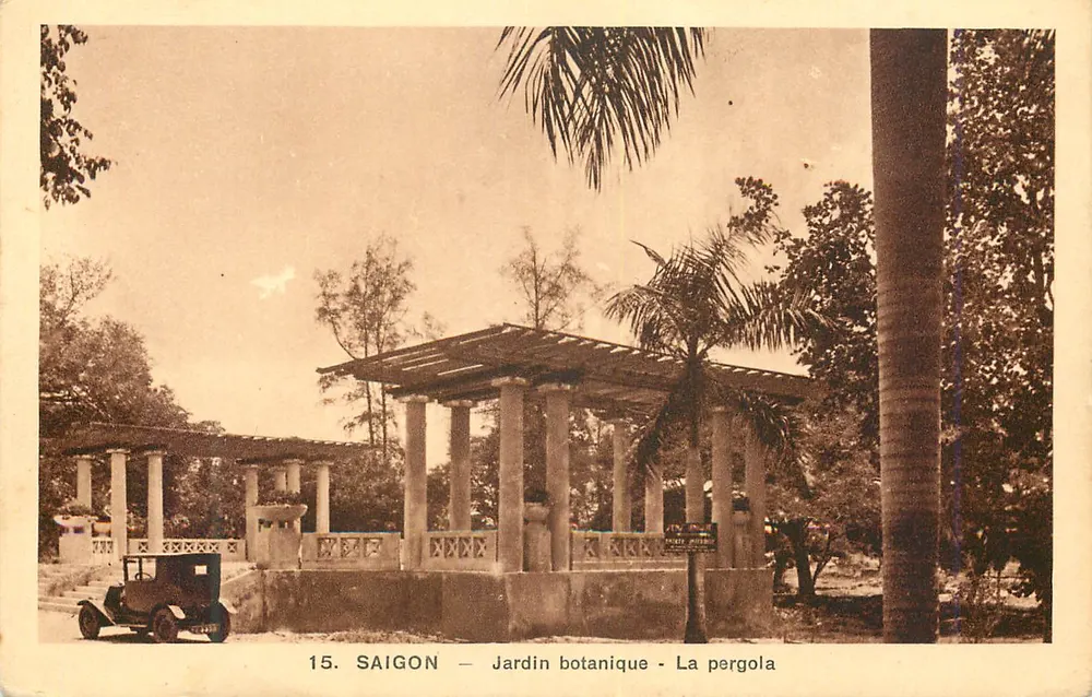 Saigon — Jardim Botânico - A pergola — Edição Photo NADAL, Saïgon - Frente
