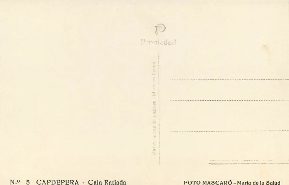 Capdepera - Cala Ratjada — Panoramablick — FOTO MASCARÓ - Maria de la Salud, N° 5 - Rückseite