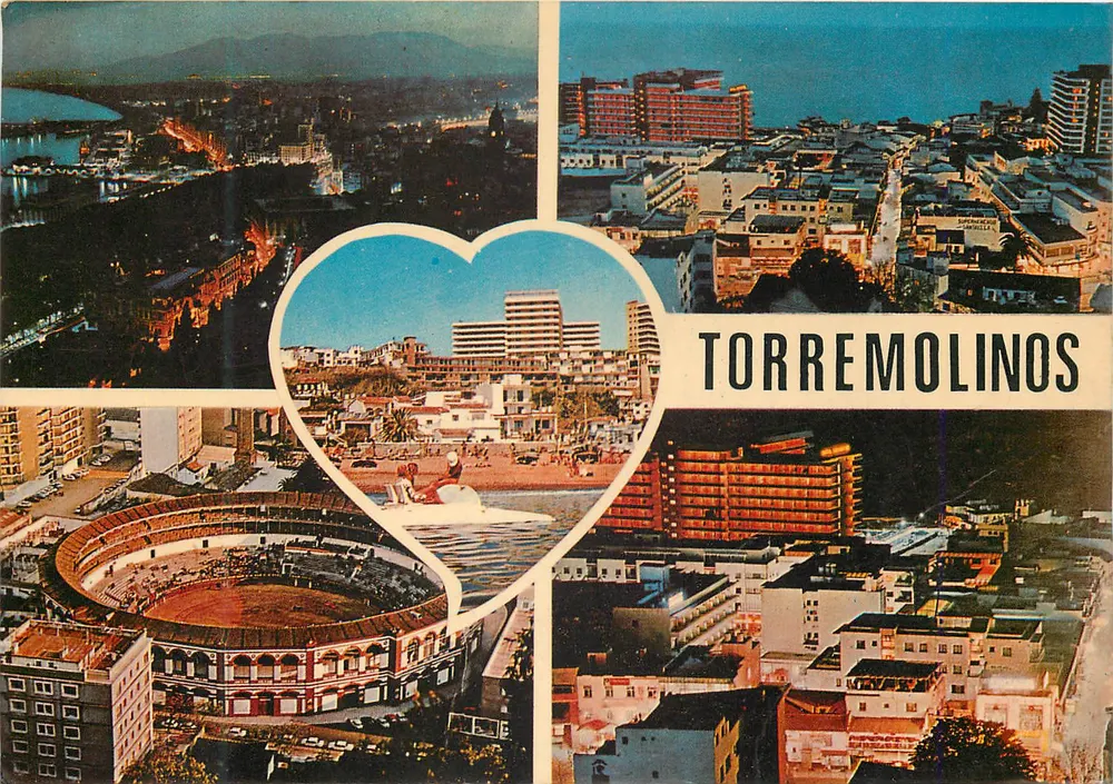 Torremolinos — vista panorâmica com arena de touro-corrida — editor Moñtero, n°359 - Frente
