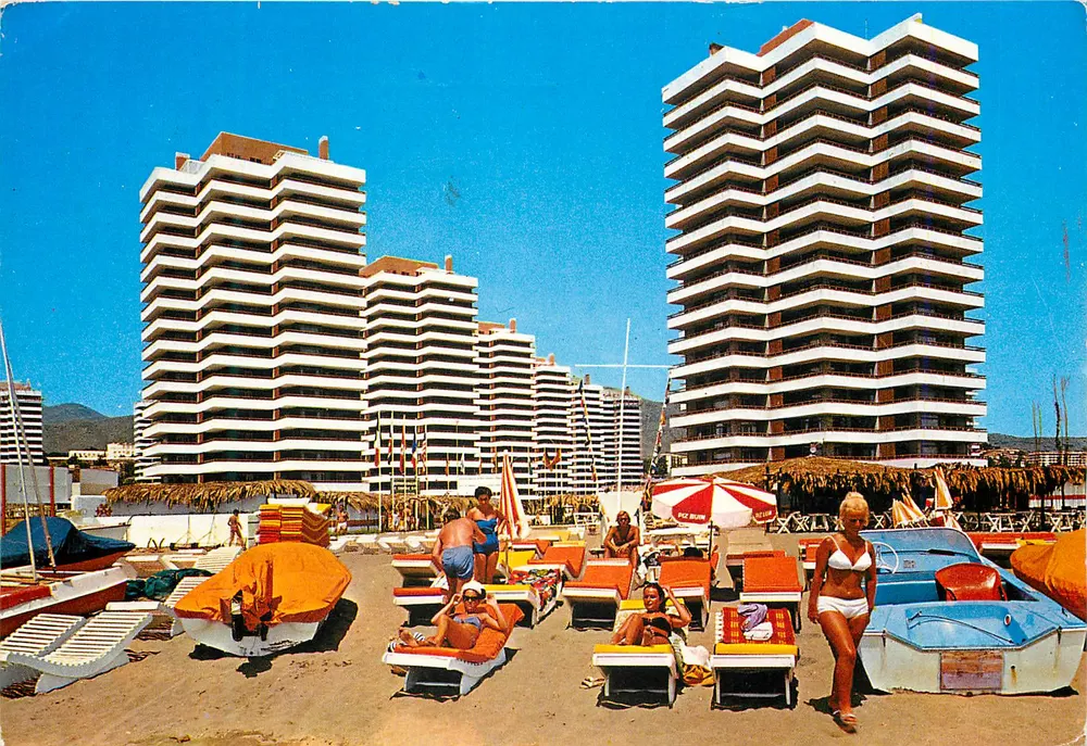 Costa del Sol - Torremolinos — Urbanisierung Playamar; Strand — Ed. Beascoa n°1667 - Vorderseite