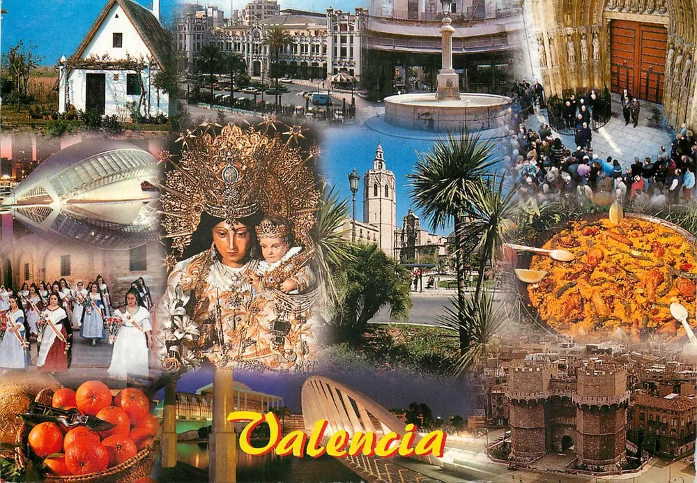 Valência — collage turístico — COMERCIAL ESCUT D'OR S.A. - Barcelona - Frente