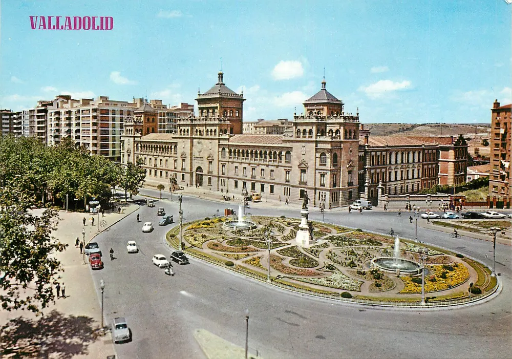 Valladolid — Place de Zorrilla und Akademie der Kavallerie — Editions PARIS - J. M. - Zaragoza - Vorderseite
