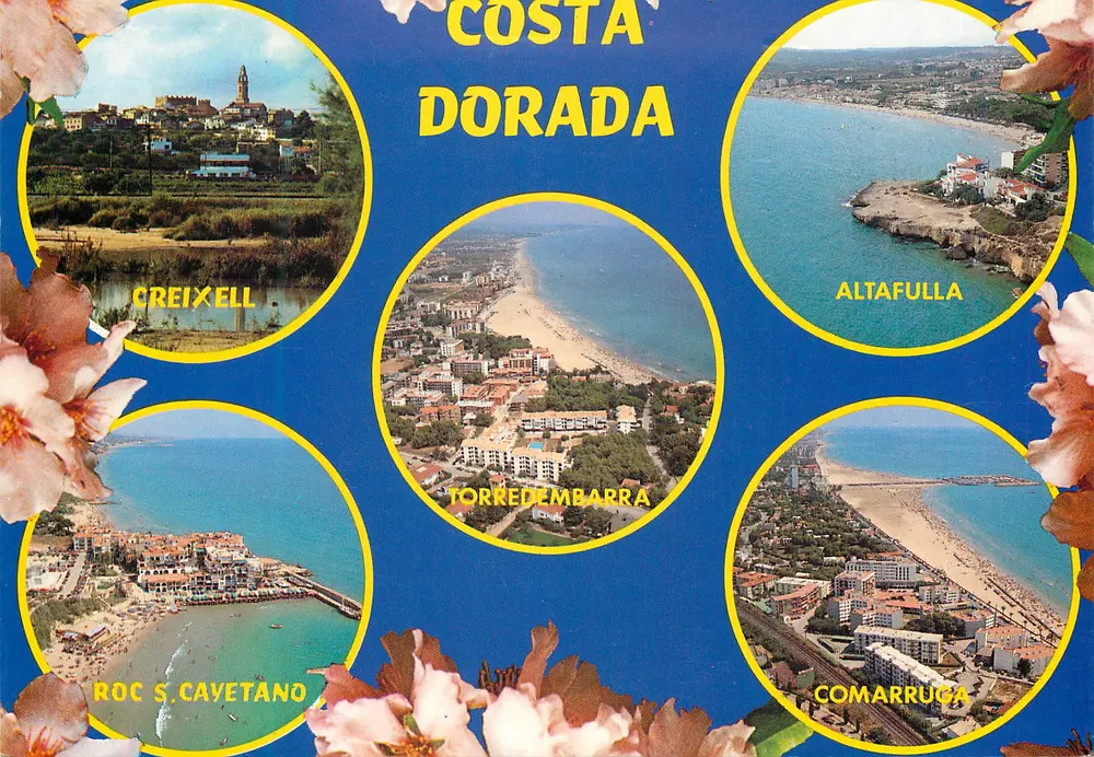 Costa Dorada — Torredembarra, Altafulla, Creixell, Roc S. Cayetano, Comarruga — editor RAYMOND S.A. - Frente