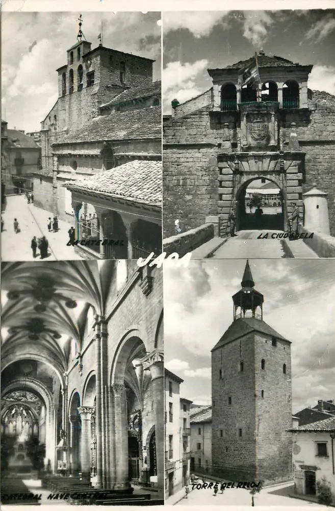 Catedral e Torre do Río — La Ciudadela — Zaragoza — Edições Sicilia - Frente