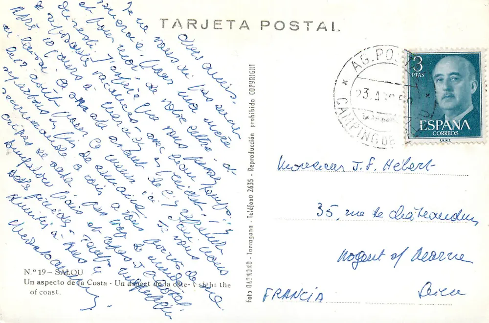 Costa — Vista da costa — editor Satou, n°19 - Verso
