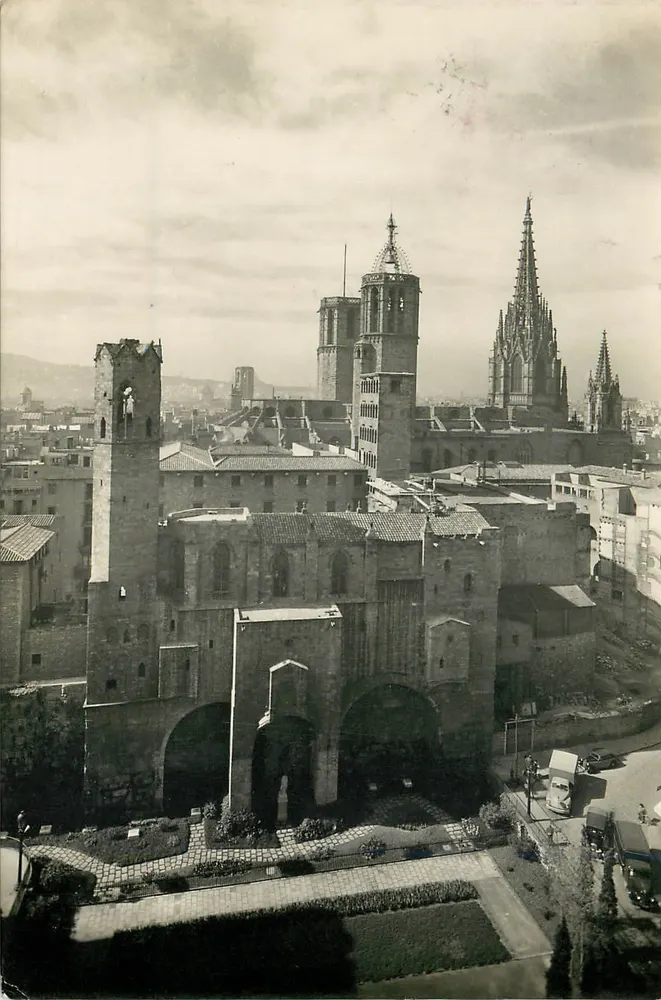Barcelone — détail du quartier gothique — éditeur Uolas Reuss, n°29 - Recto