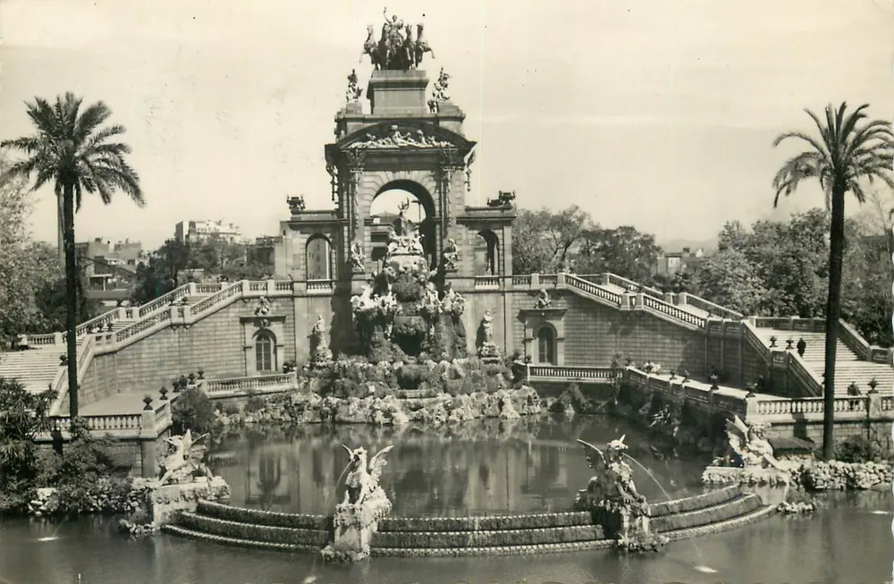 Parque de la Ciudadela — Fontaine monumentale — S. SENAS - Recto