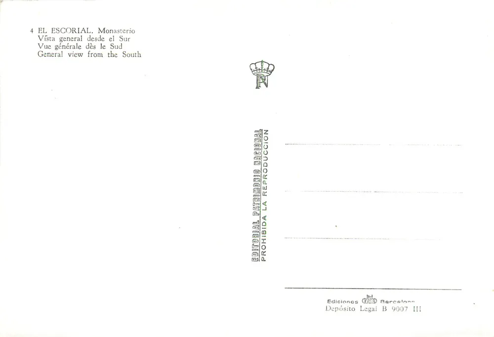 El Escorial — Klasztor — Editorial Patrimonio Nacional - Rewers