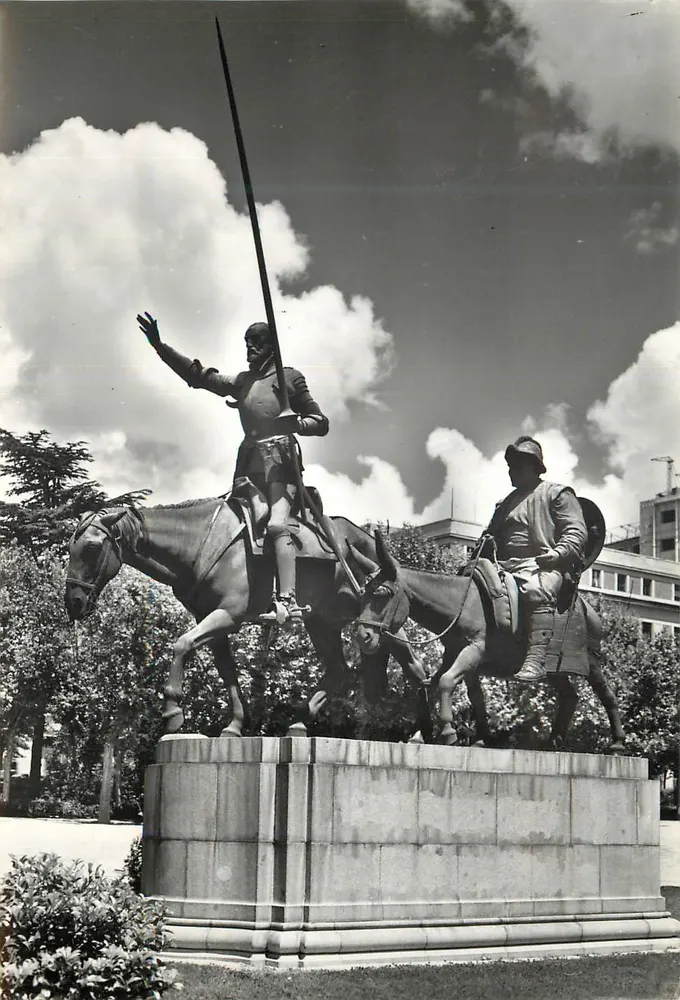Don Quichotte et Sancho Panza — Madrid — éditeur Dominguez, n° 30 - Recto