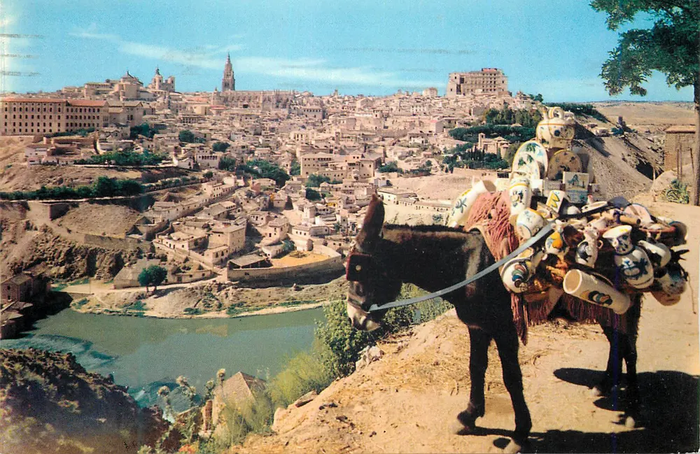 Toledo — vista generale con il sole — L. Arribas, Vitória - Recto