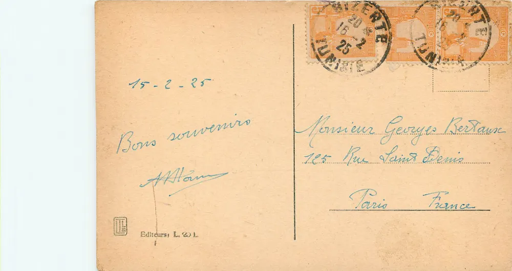 Na oásis — Editor L. & L. n° 180 - Verso