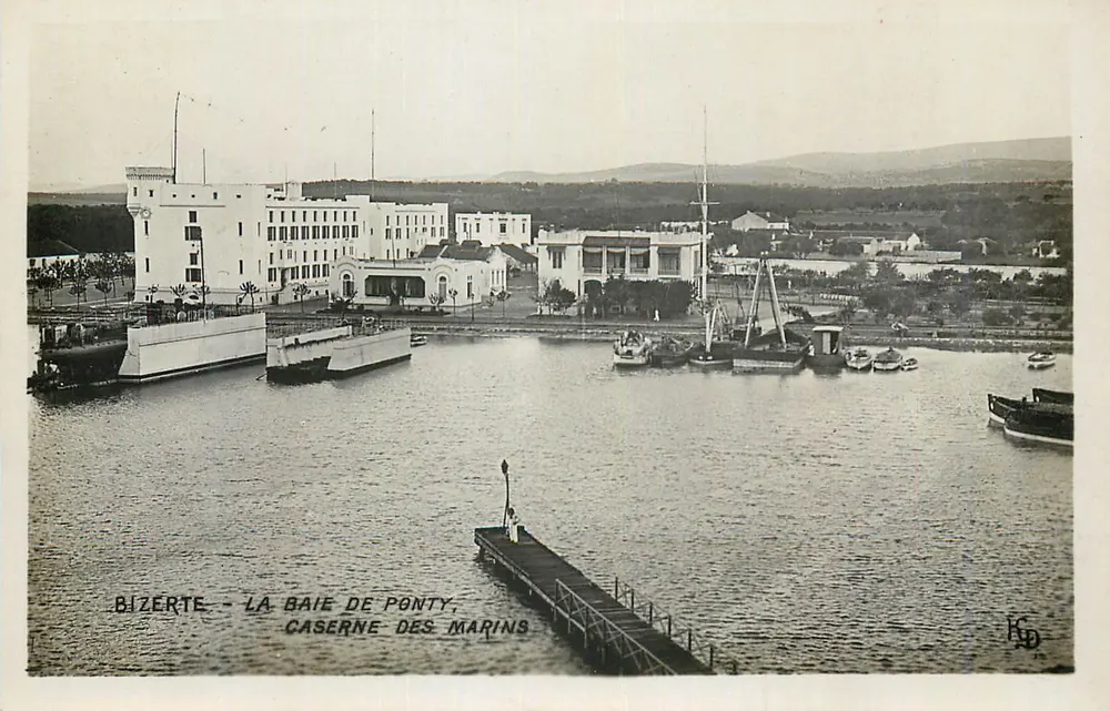 Bizerta — La Bahía de Ponty, Cuartel de Marineros — KD - Anverso