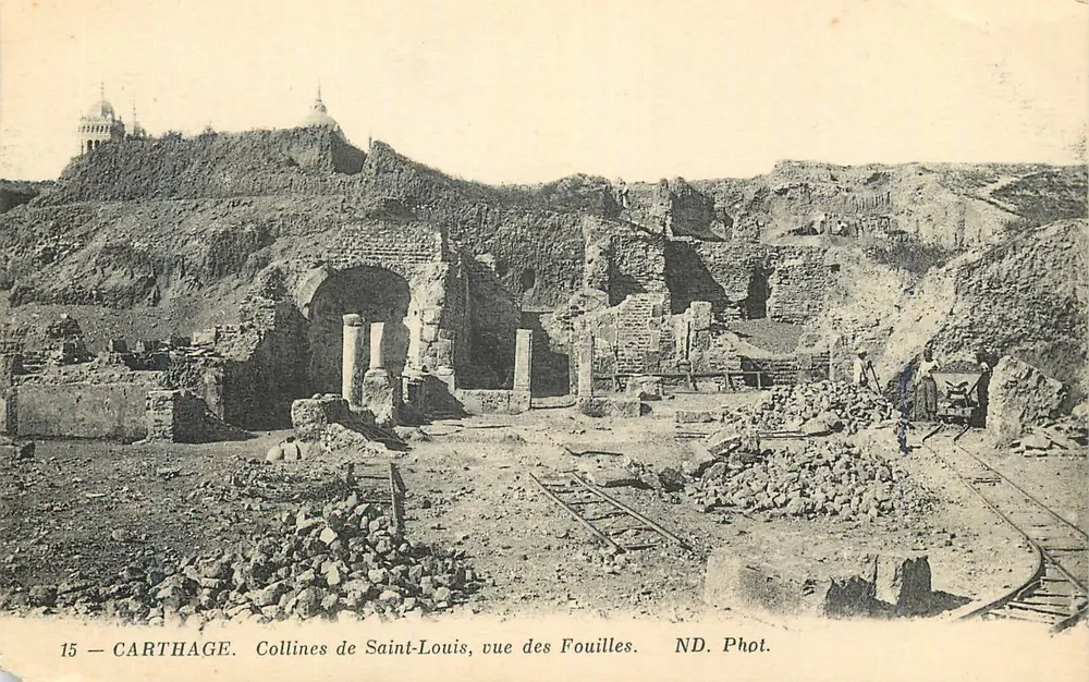 Karthago — Hügel von Saint-Louis, Ansicht der Ausgrabungen — ND. Foto n°15 - Vorderseite