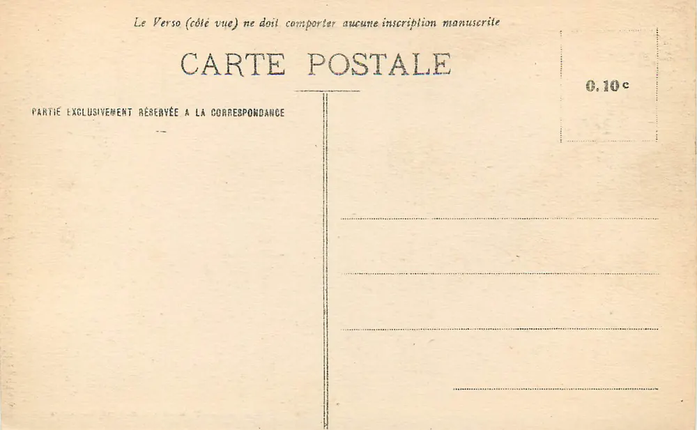 Tananarive — Treppenaufgang von Place Colbert zur rue Gallieni — Sonderausgabe G. Gros et Dauthenoz, Tananarive - Rückseite
