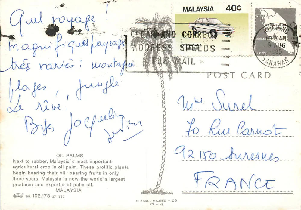 Öl-Pflanzen — Malaysia — S. Abdul Majeed & Co - Rückseite