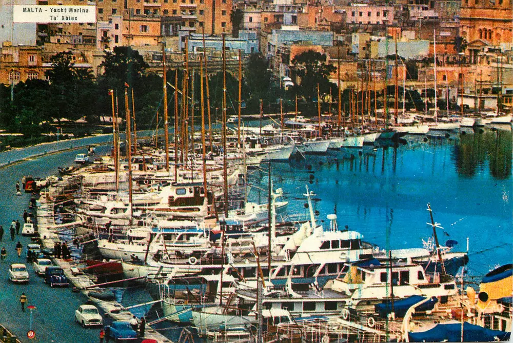 Malta - Yacht Marina Ta' Xbiex — uitgever A.B.C. Library, Valletta - Voorkant