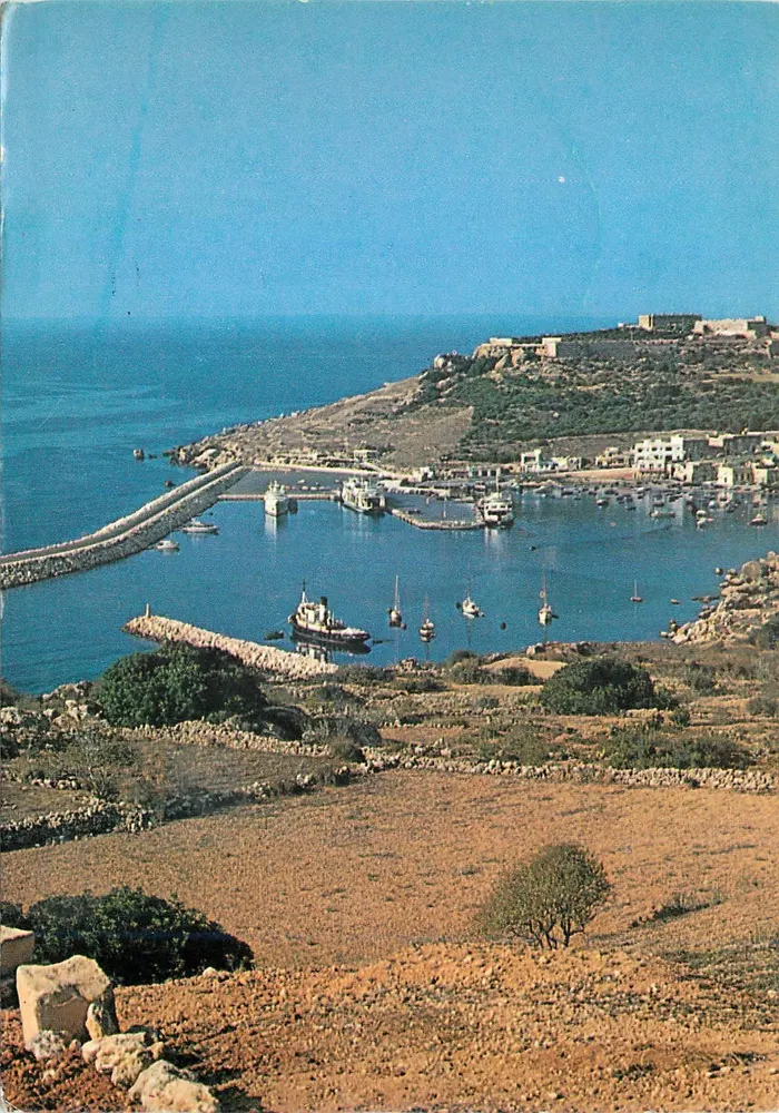 Puerto de Mġarr — Gozo — Copyright Perecna Advertising Ltd. Malta, n°39 - Anverso