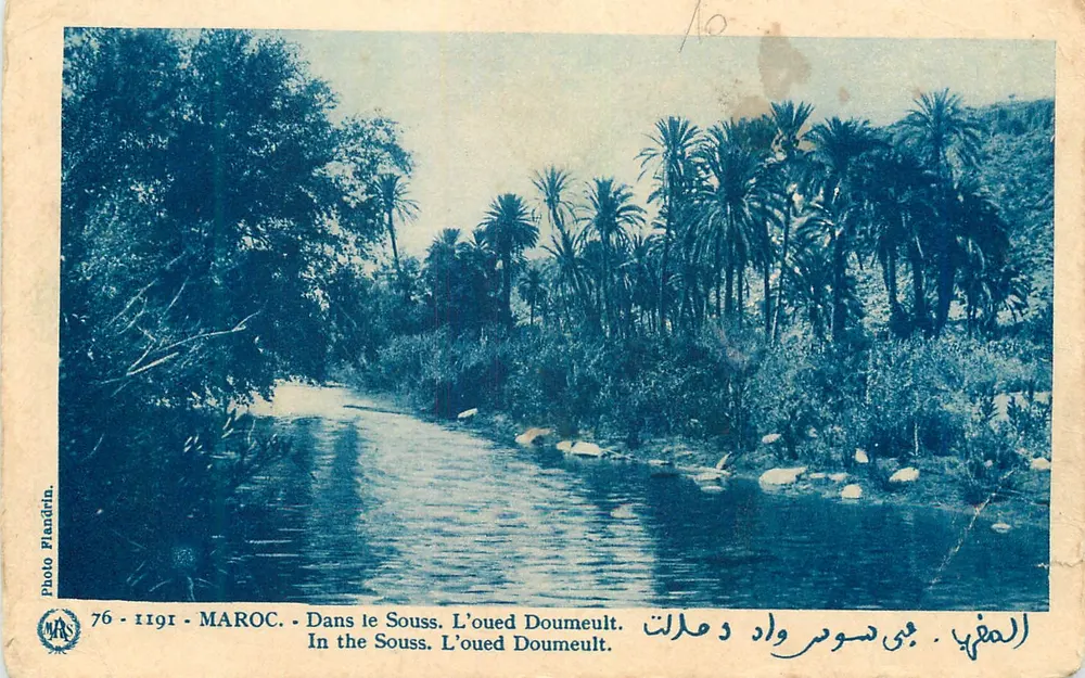 Oued Doumeult — Marrocos, Souss — Foto Plandrin, n°76-1191 - Frente