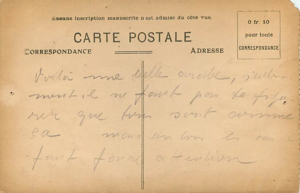 Jeune Fille Arabe — Scènes et Types — Collection Idéale P. S., n° 41 - Rewers