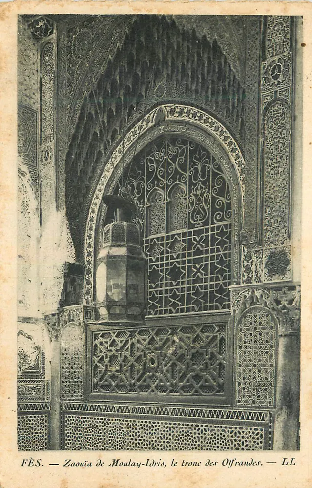 Fès — Zaouïa von Moulay-Idris, der Thron der Gaben — LL - Vorderseite