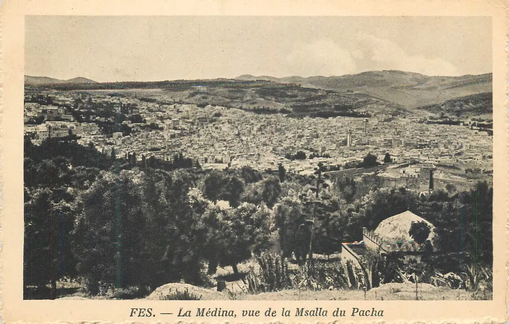 FES — Die Medina, Ansicht der Msalla des Pachas — Edition der Nordafrikanischen Auto-Circuits - Vorderseite