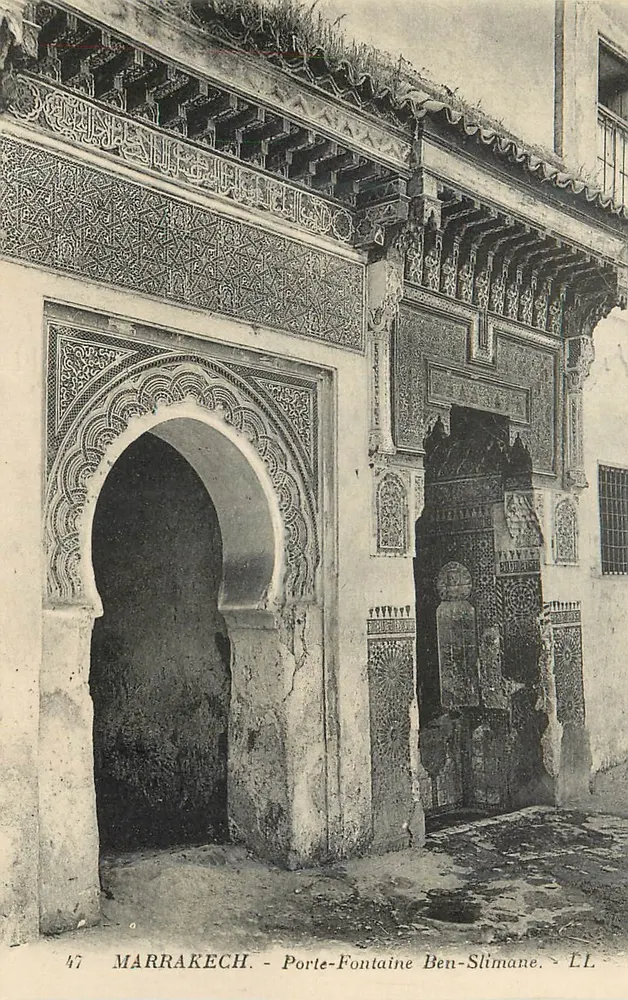 Marrakech - Ben-Slimane Fountain Gate — LL, No. 47 - Front