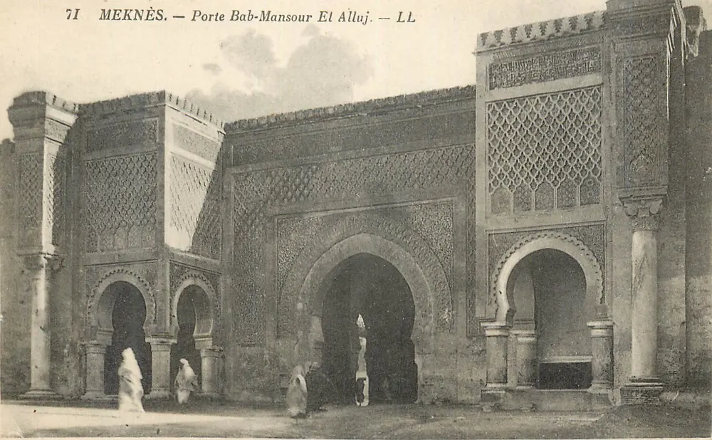 Meknès — Poort Bab-Mansour El Alluj — LL - Voorkant