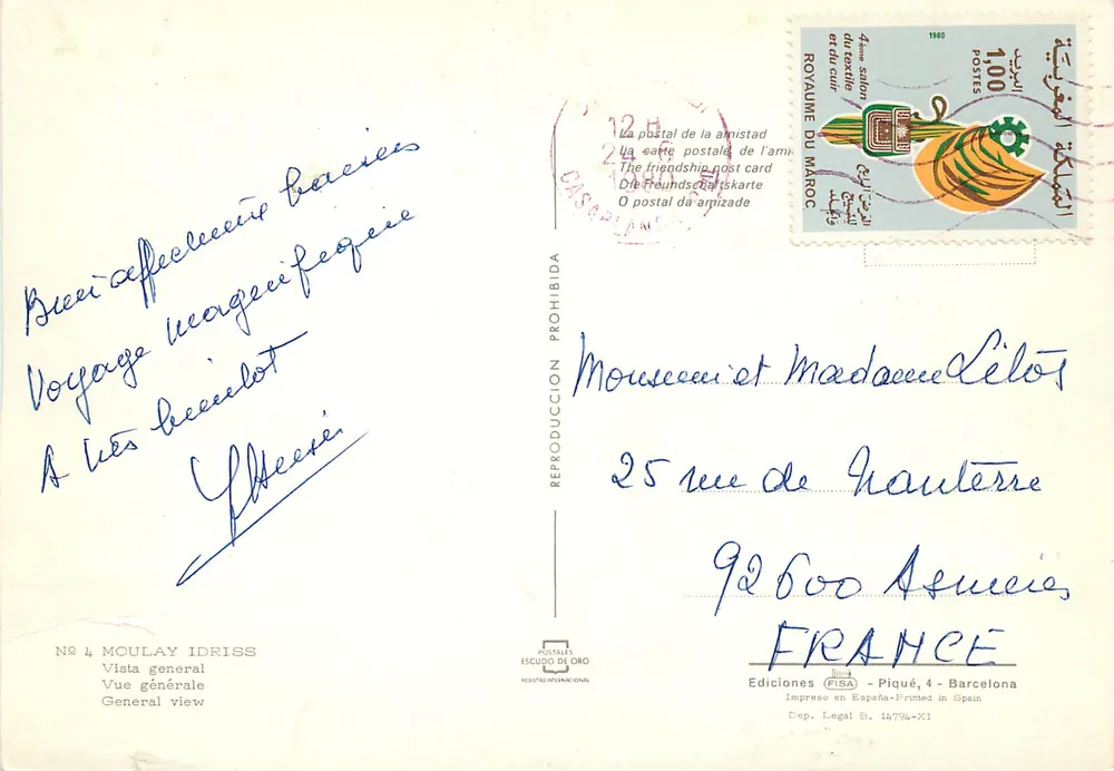 Moulay Idriss — Vista geral — Ediciones RISA, n°4 - Verso