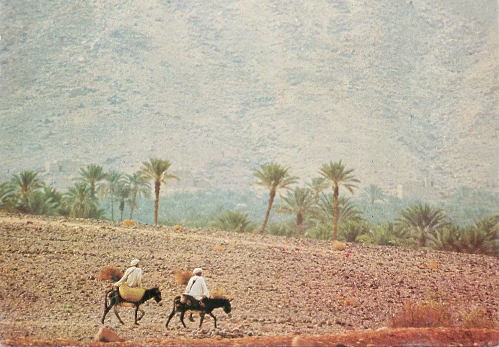 Dois cavaleiros no deserto — Marrocos — Edição CAMEC - Frente