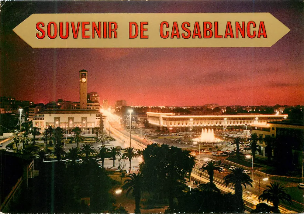 Casablanca — Place des Nations-Unies — nuit — ITTAHOLOR - Recto