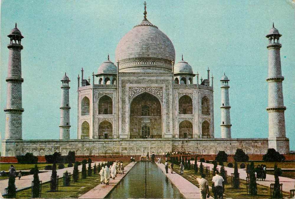 ताज महल अग्रा — पैनोरमिक दृश्य — T.3 - आगे
