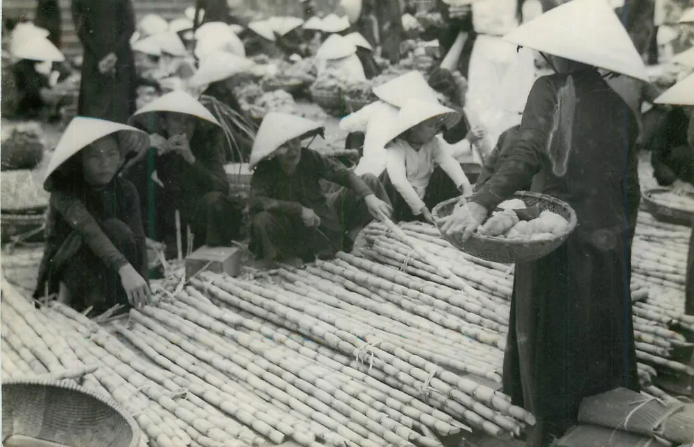 Sukkerrietmarkt — Vietnam — onbekende uitgever, serie-nummer niet zichtbaar - Voorkant